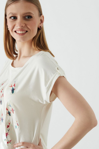 Майка Nelva 21883 молочный - фото 2