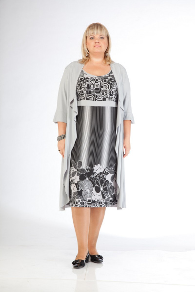 Кардиган и платье круглогодичный уютный комплект Domiti 49 - фото 1