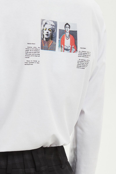 Лонгслив из плотного трикотажа с принтами Moveri by Larisa Balunova 2172LS - фото 4