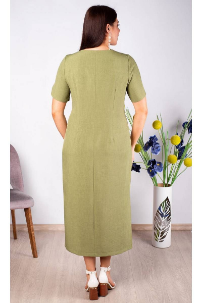 Платье из хлопка с печатью и разрезами Camelia 2202 3 - фото 3