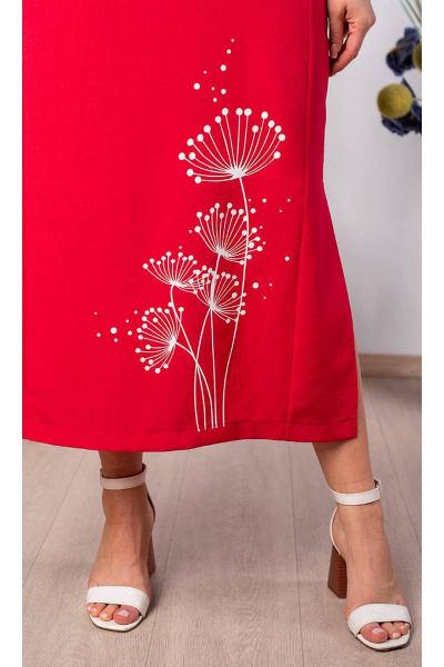 Платье на каждый день из текстиля с разрезами Camelia 2202 2 - фото 5