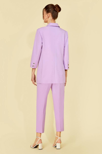 Брюки, жакет Kaloris 1887 лаванда - фото 2