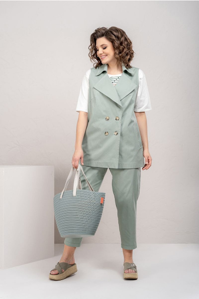 Блуза, брюки, жилет Deesses 3073 - фото 4