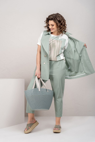 Блуза, брюки, жилет Deesses 3073 - фото 3