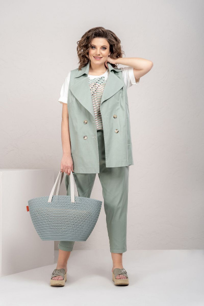 Блуза, брюки, жилет Deesses 3073 - фото 2