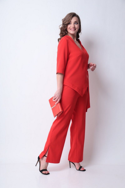 Брюки, жакет Michel chic 1290 красный - фото 5