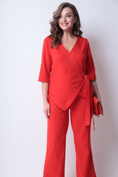 Брюки, жакет Michel chic 1290 красный - фото 3
