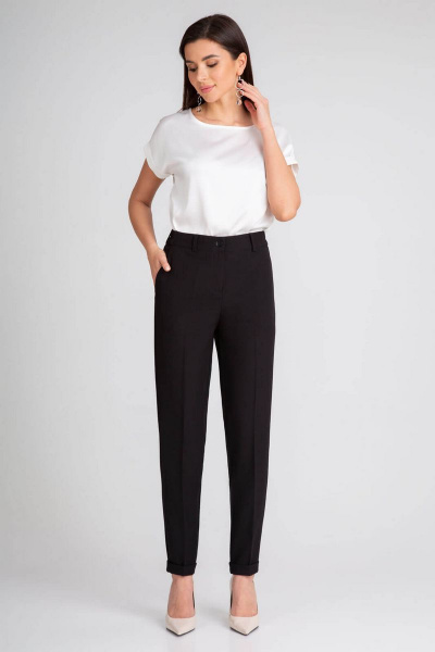 Брюки 7/8 со стрелками и отворотами IVARI 303 черный - фото 2