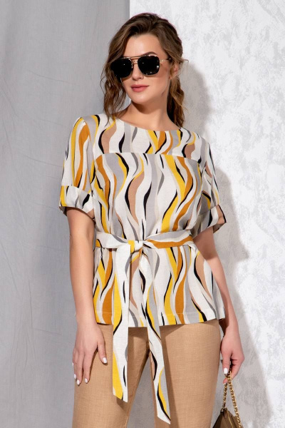 Блуза, брюки Beautiful&Free 3084 бежевый - фото 3