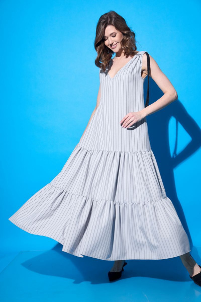 Сарафан А-силуэта с воланами и декоративным шнуром Ларс Стиль 688 - фото 2
