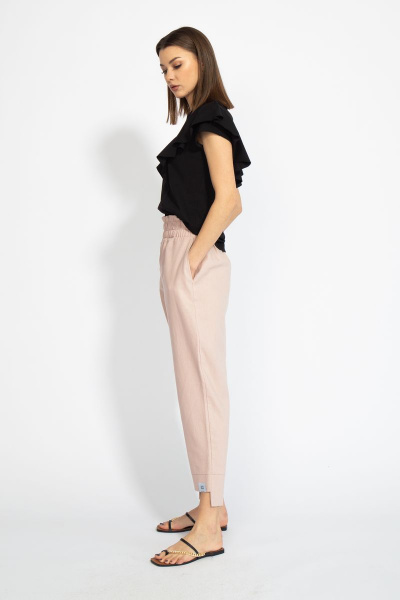 Джемпер приталенный с воланами из хлопкового трикотажа Kivviwear 4080.04 - фото 7