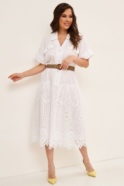 Платье Магия моды 2077 белый - фото 2