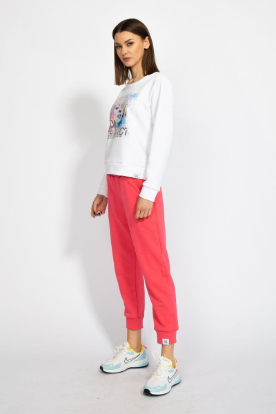 Джемпер короткий с логотипом BALANCE из трикотажного футера Kivviwear 4078.01 - фото 5