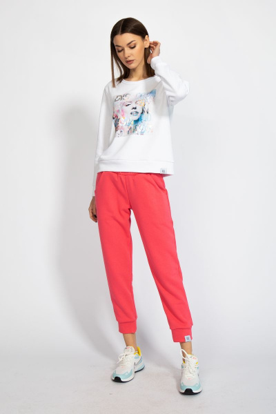 Джемпер короткий с логотипом BALANCE из трикотажного футера Kivviwear 4078.01 - фото 4