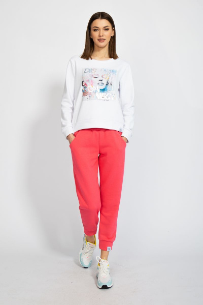 Джемпер короткий с логотипом BALANCE из трикотажного футера Kivviwear 4078.01 - фото 3