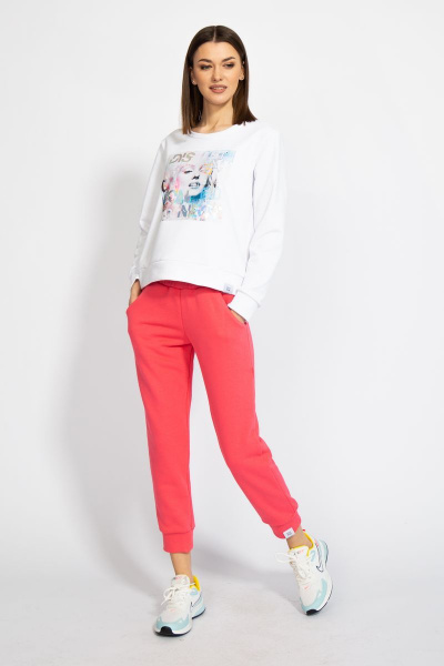 Джемпер короткий с логотипом BALANCE из трикотажного футера Kivviwear 4078.01 - фото 2