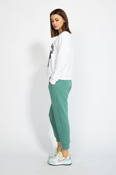 Джемпер короткий с логотипом BALANCE из трикотажного футера Kivviwear 4078.02 - фото 9