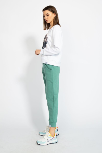 Джемпер короткий с логотипом BALANCE из трикотажного футера Kivviwear 4078.02 - фото 5