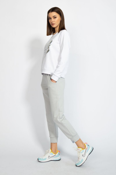 Джемпер короткий с логотипом BALANCE из трикотажного футера Kivviwear 4078.03 - фото 10