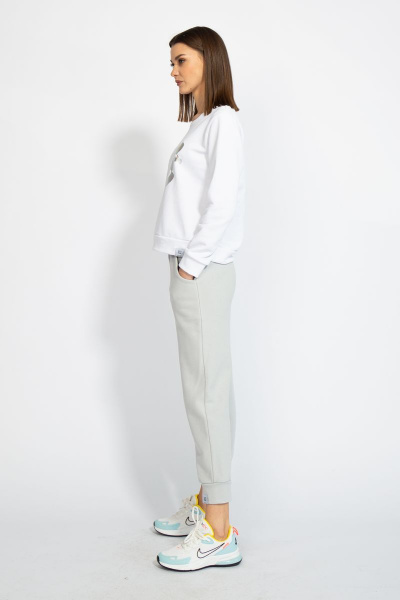 Джемпер короткий с логотипом BALANCE из трикотажного футера Kivviwear 4078.03 - фото 9