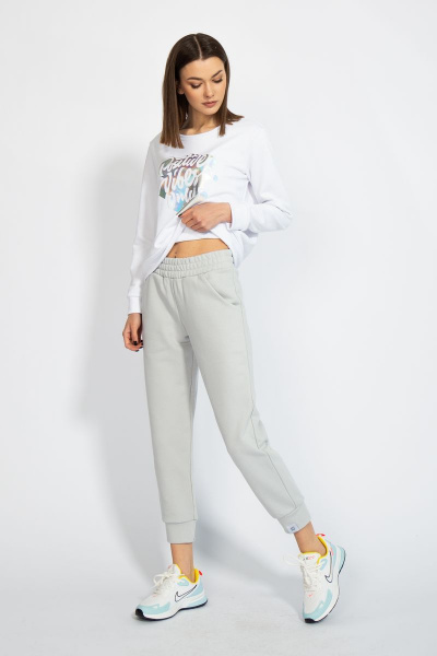 Джемпер короткий с логотипом BALANCE из трикотажного футера Kivviwear 4078.03 - фото 8