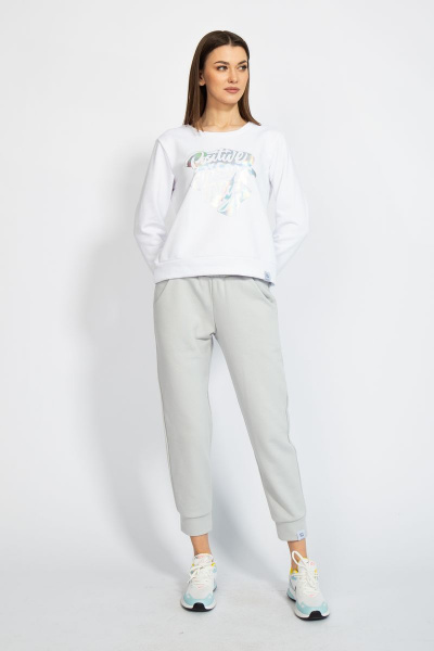 Джемпер короткий с логотипом BALANCE из трикотажного футера Kivviwear 4078.03 - фото 3