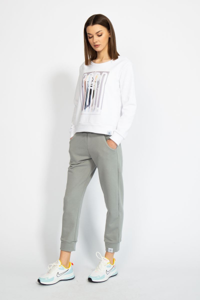 Джемпер короткий с логотипом BALANCE из трикотажного футера Kivviwear 4078.04 - фото 9