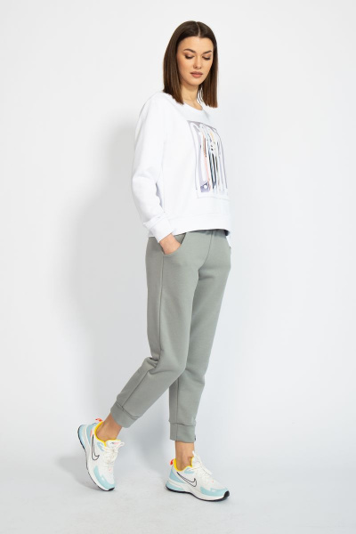 Джемпер короткий с логотипом BALANCE из трикотажного футера Kivviwear 4078.04 - фото 8