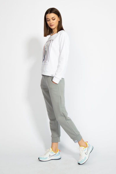 Джемпер короткий с логотипом BALANCE из трикотажного футера Kivviwear 4078.04 - фото 5