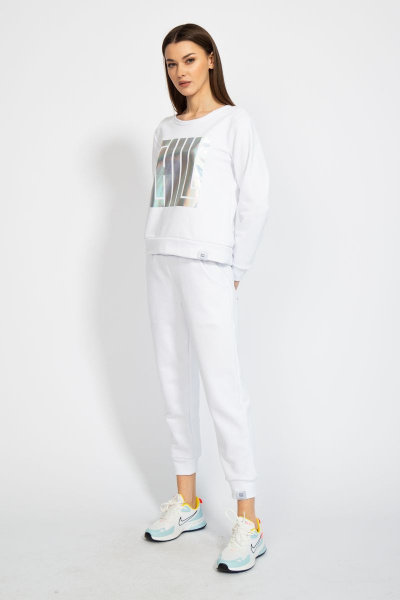 Джемпер короткий с логотипом BALANCE из трикотажного футера Kivviwear 4078.05 - фото 2