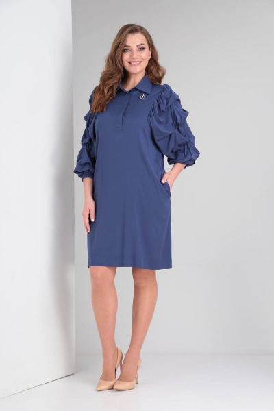 Платье на каждый день с карманами и свободным рукавом SVT-fashion 493 - фото 1