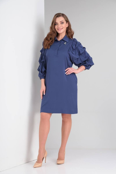 Платье на каждый день с карманами и свободным рукавом SVT-fashion 493 - фото 3