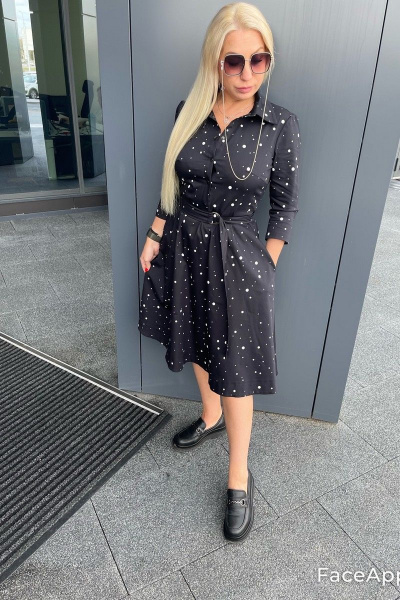 Платье Sisters Solonko П-30 темно-синий - фото 7