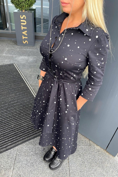 Платье Sisters Solonko П-30 темно-синий - фото 6