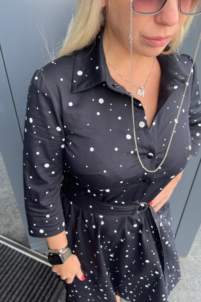 Платье Sisters Solonko П-30 темно-синий - фото 5