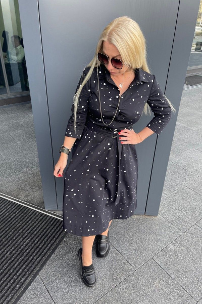 Платье Sisters Solonko П-30 темно-синий - фото 3