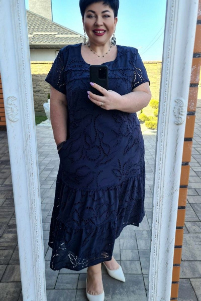 Платье Vittoria Queen 16003 темно-синий - фото 2