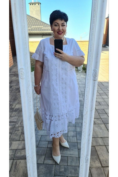 Платье Vittoria Queen 15093 белый - фото 4