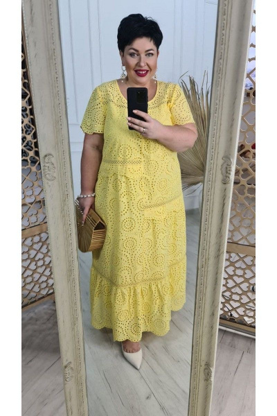 Платье Vittoria Queen 15083 желтый - фото 3