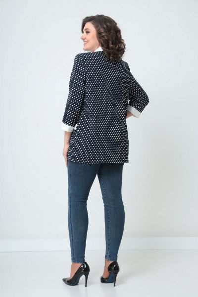 Жакет Solomeya Lux 914 синий-белый - фото 3