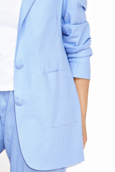 Брюки, жакет, майка IVA 1379 голубой - фото 8