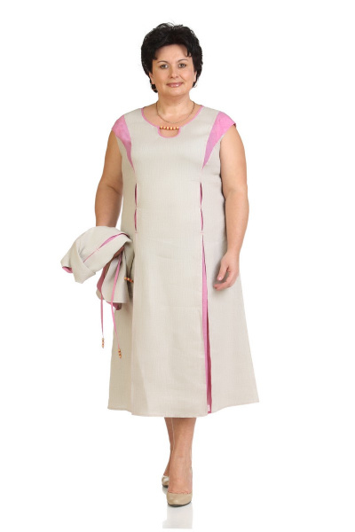 Леновое платье и жакет на демисезон для повседневности Classic Moda 274 - фото 2