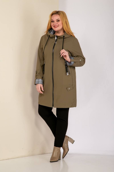 Плащ Shetti 2077-1 хаки - фото 5