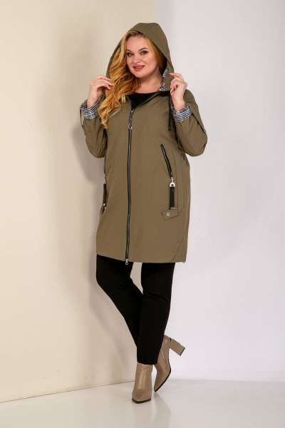 Плащ Shetti 2077-1 хаки - фото 2