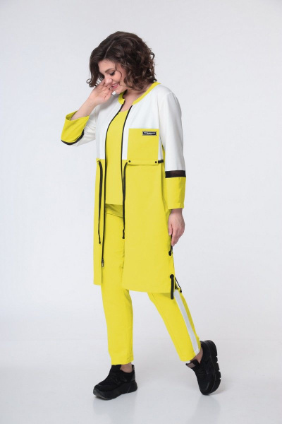 Брюки, кардиган, топ Bonna Image 716 желтый - фото 1