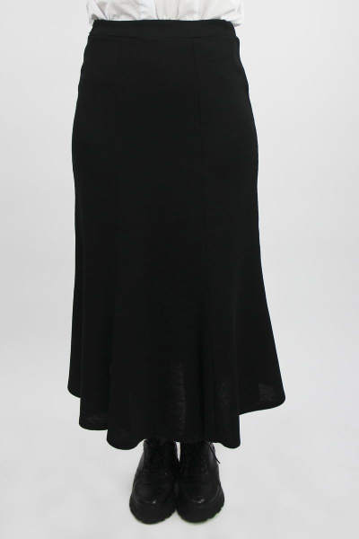 Черная длинная юбка годе с эластичным поясом Полесье С7080-17 7С1769-Д43 158,164 черный - фото 4