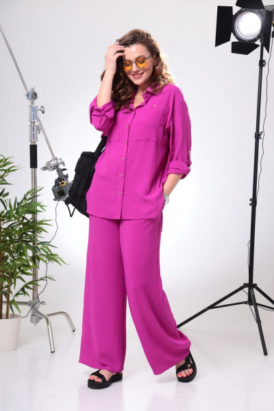 Блуза, брюки Anastasia 799 пурпурный - фото 5