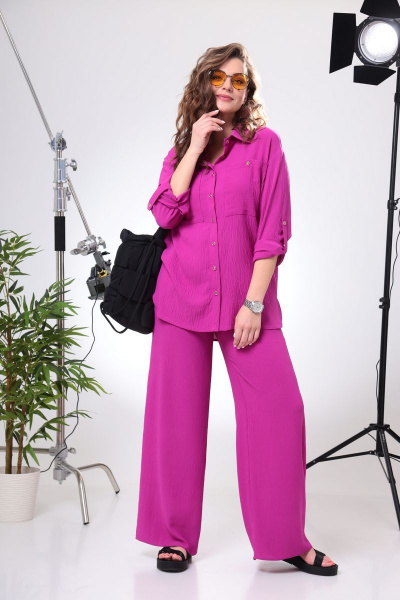 Блуза, брюки Anastasia 799 пурпурный - фото 4
