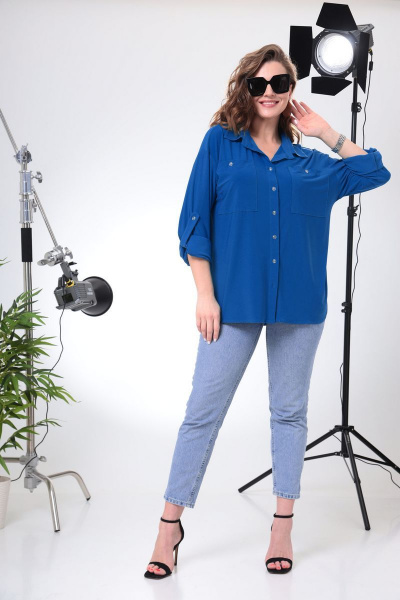 Блуза Anastasia 800 синий - фото 2