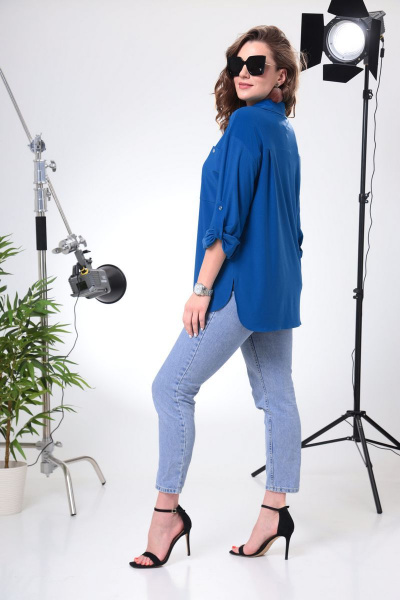 Блуза Anastasia 800 синий - фото 4